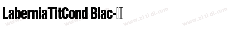 LaberniaTitCond Blac字体转换